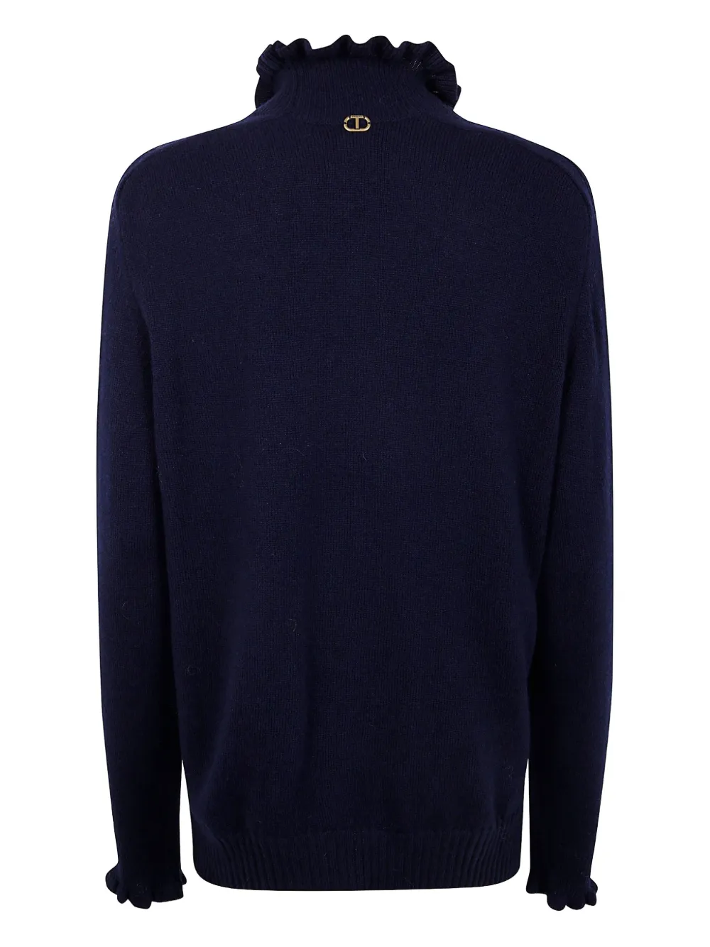 Свитер с высоким воротом и логотипом TWINSET, синий
Свитер с высоким воротом и логотипом TWINSET, синий