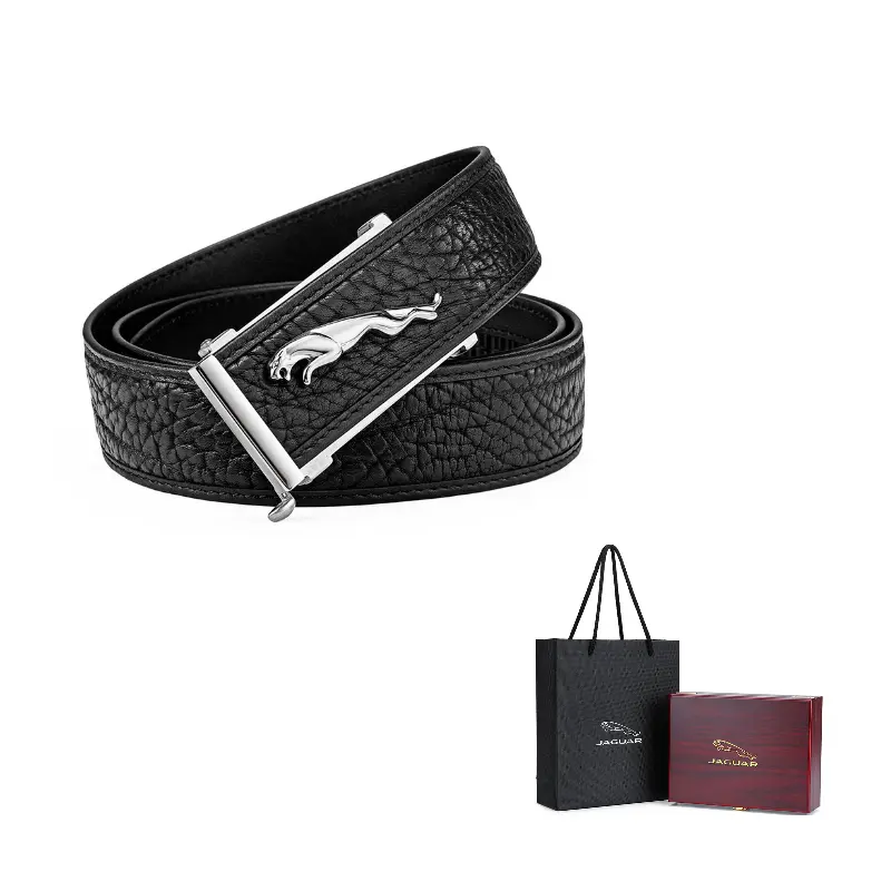 JAGUAR Классический модный мужской кожаный ремень с автоматической пряжкой и деревянной коробкой Универсальный, Black
JAGUAR Классический модный мужской кожаный ремень с автоматической пряжкой и деревянной коробкой Универсальный, Black