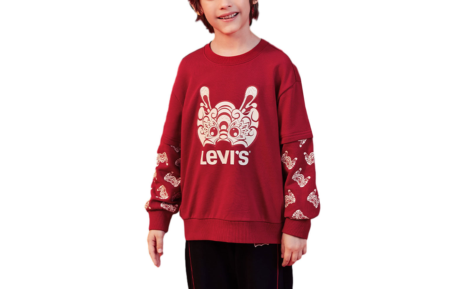 Детская толстовка Levis, Острый перец красный 
Детская толстовка Levis, Острый перец красный