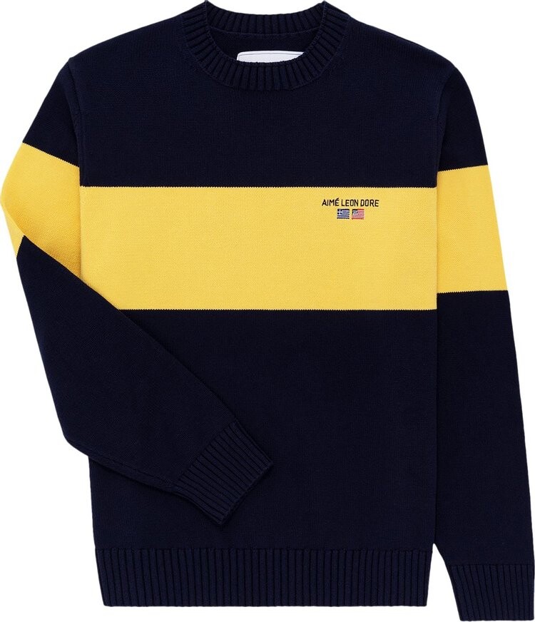 Свитер Aimé Leon Dore 38-GS Offshore Knit Crewneck 'Maritime Blue', разноцветный 
Свитер Aimé Leon Dore 38-GS Offshore Knit Crewneck 'Maritime Blue', разноцветный