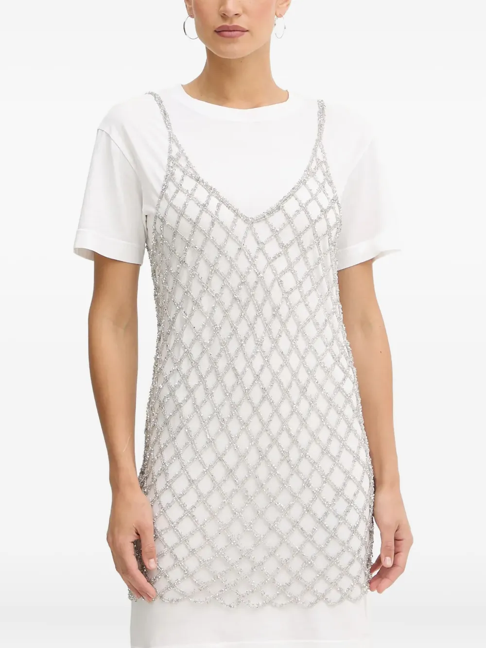 Декорированное платье мини PINKO, белый
Декорированное платье мини PINKO, белый