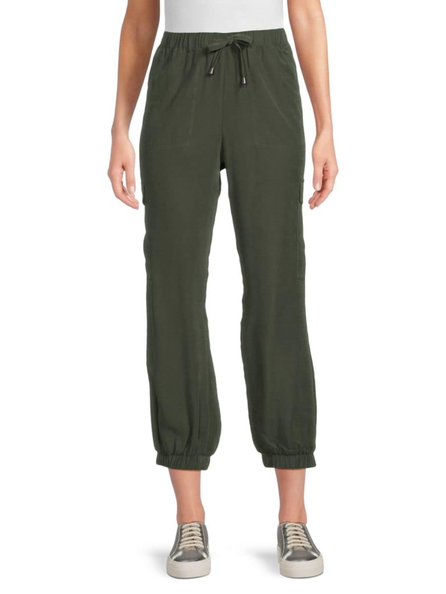 Однотонные укороченные брюки-джоггеры Andrew Marc, цвет Hunter Green
Однотонные укороченные брюки-джоггеры Andrew Marc, цвет Hunter Green