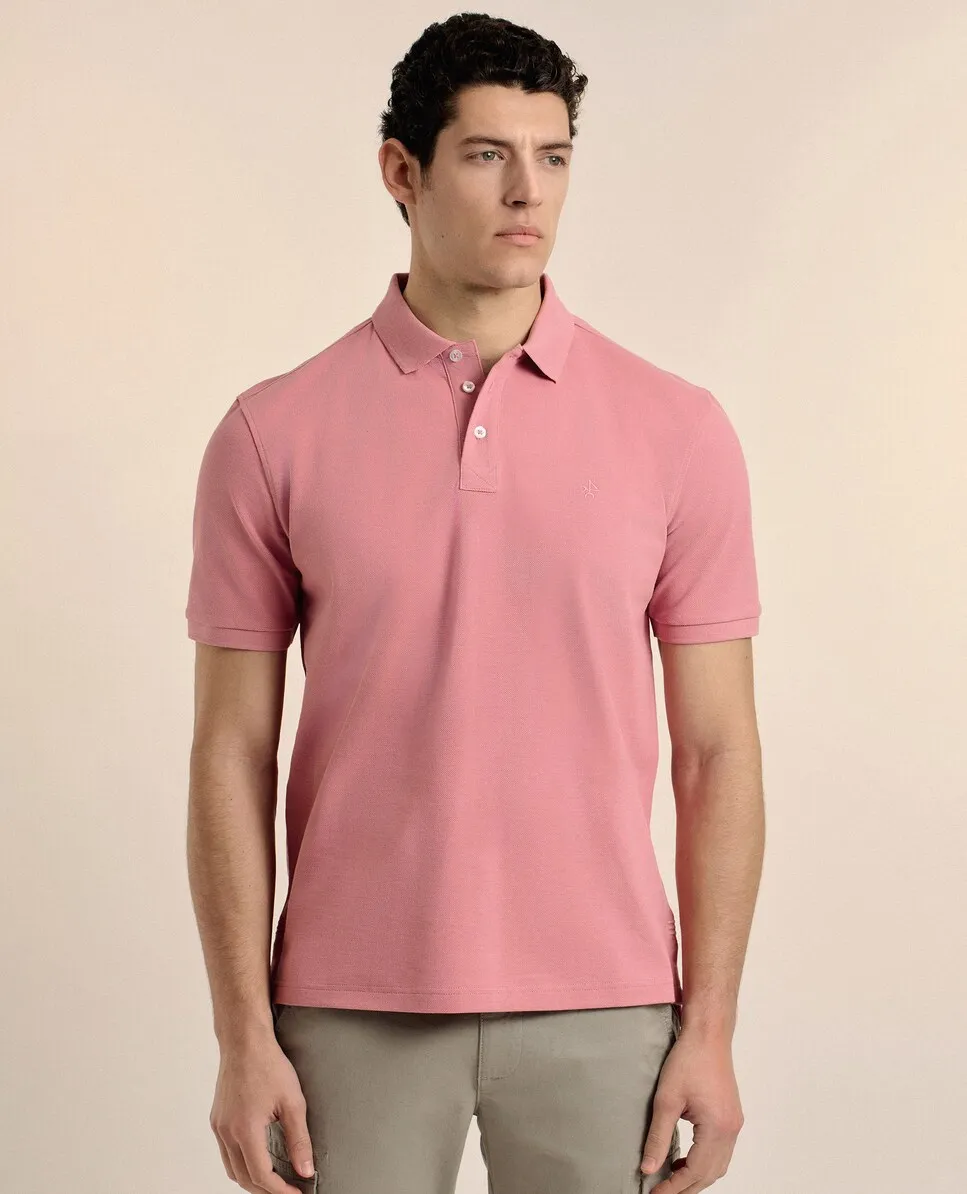 Мужская рубашка-поло классического кроя с короткими рукавами из пике Valecuatro, розовый
Мужская рубашка-поло классического кроя с короткими рукавами из пике Valecuatro, розовый