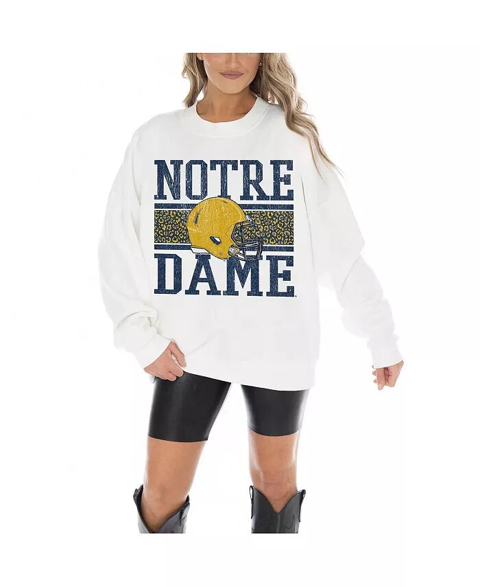 Женская белая толстовка Notre Dame Fighting Irish Fair Catch Gameday Couture
Женская белая толстовка Notre Dame Fighting Irish Fair Catch Gameday Couture