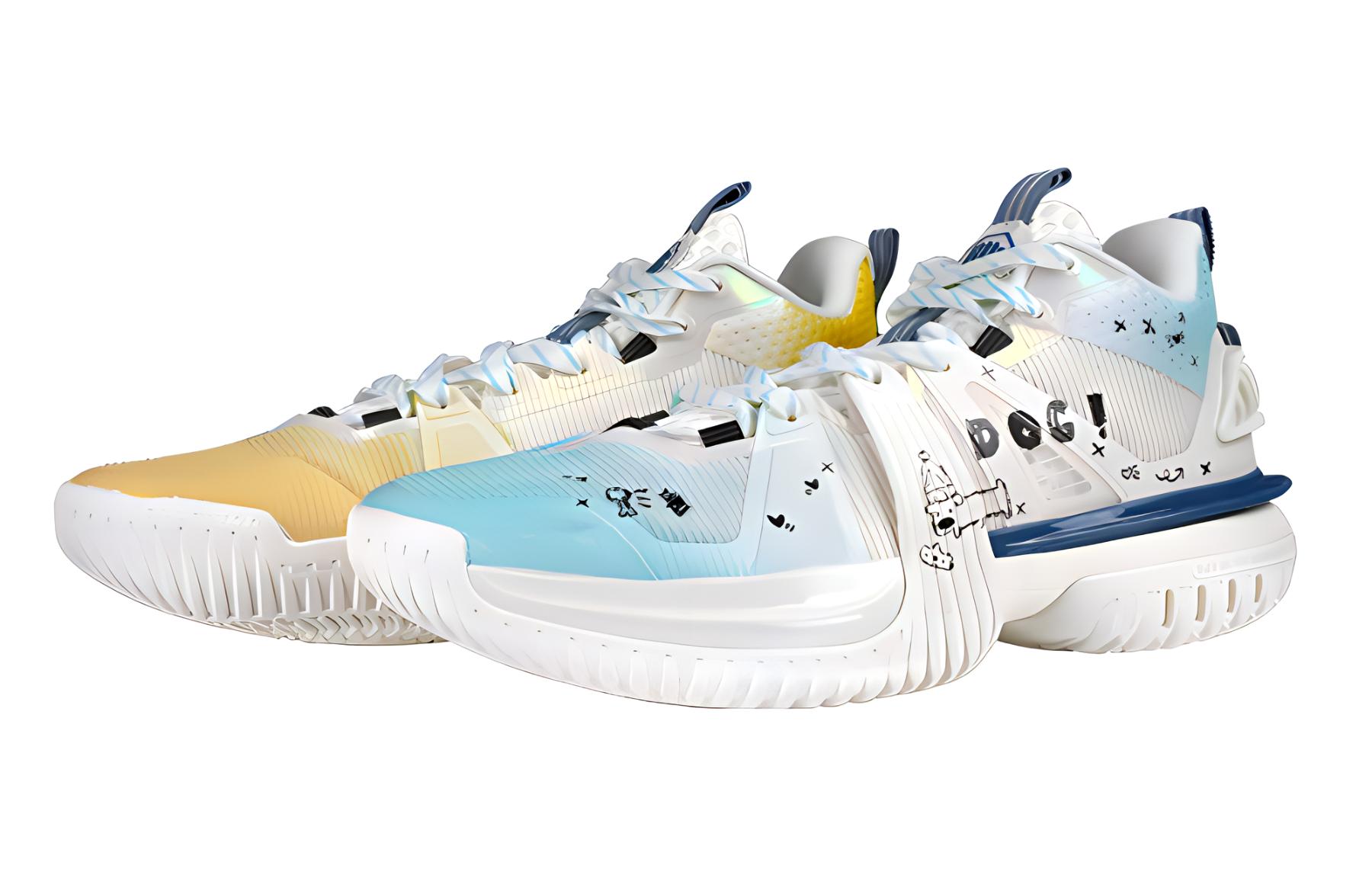 LINING Баскетбольные кроссовки Storm 2024 с низким верхом, устойчивые к истиранию и скольжению, мужские, сине-желтые, непарные
LINING Баскетбольные кроссовки Storm 2024 с низким верхом, устойчивые к истиранию и скольжению, мужские, сине-желтые, непарные