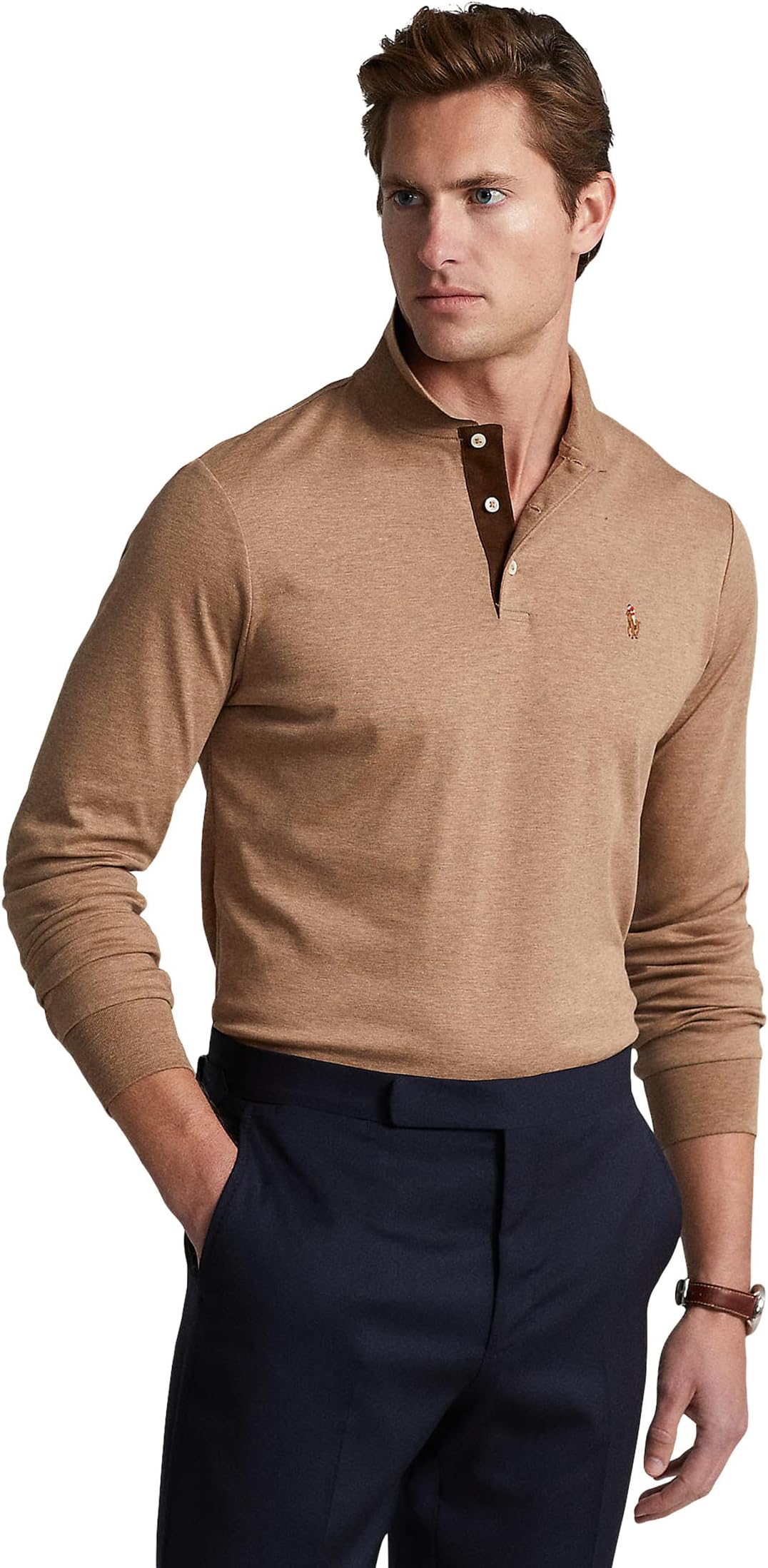 Поло Polo Ralph Lauren Long Sleeve Polo Shirt, цвет Italian Heather
Поло Polo Ralph Lauren Long Sleeve Polo Shirt, цвет Italian Heather