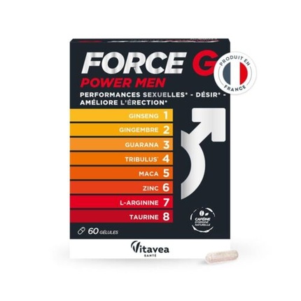 Force G Power Men Maca Ginseng Ginger Tribulus Усилитель либидо Vitavea
Force G Power Men Maca Ginseng Ginger Tribulus Усилитель либидо Vitavea