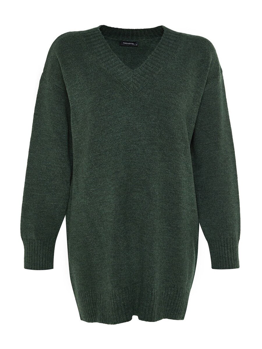 Вязаное платье Trendyol, темно-зеленый
Вязаное платье Trendyol, темно-зеленый