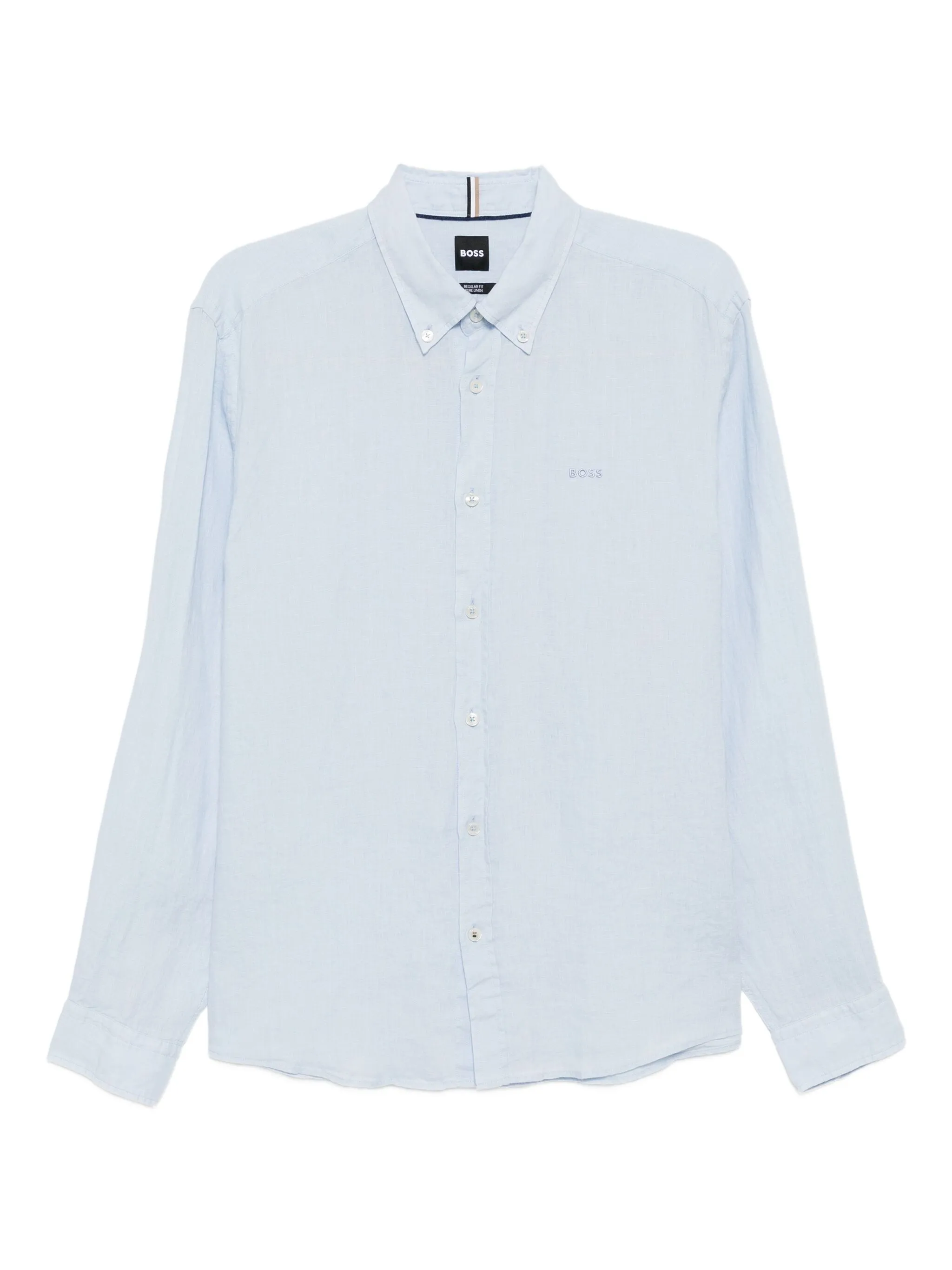 Рубашка с вышитым логотипом Boss, синий
Рубашка с вышитым логотипом Boss, синий