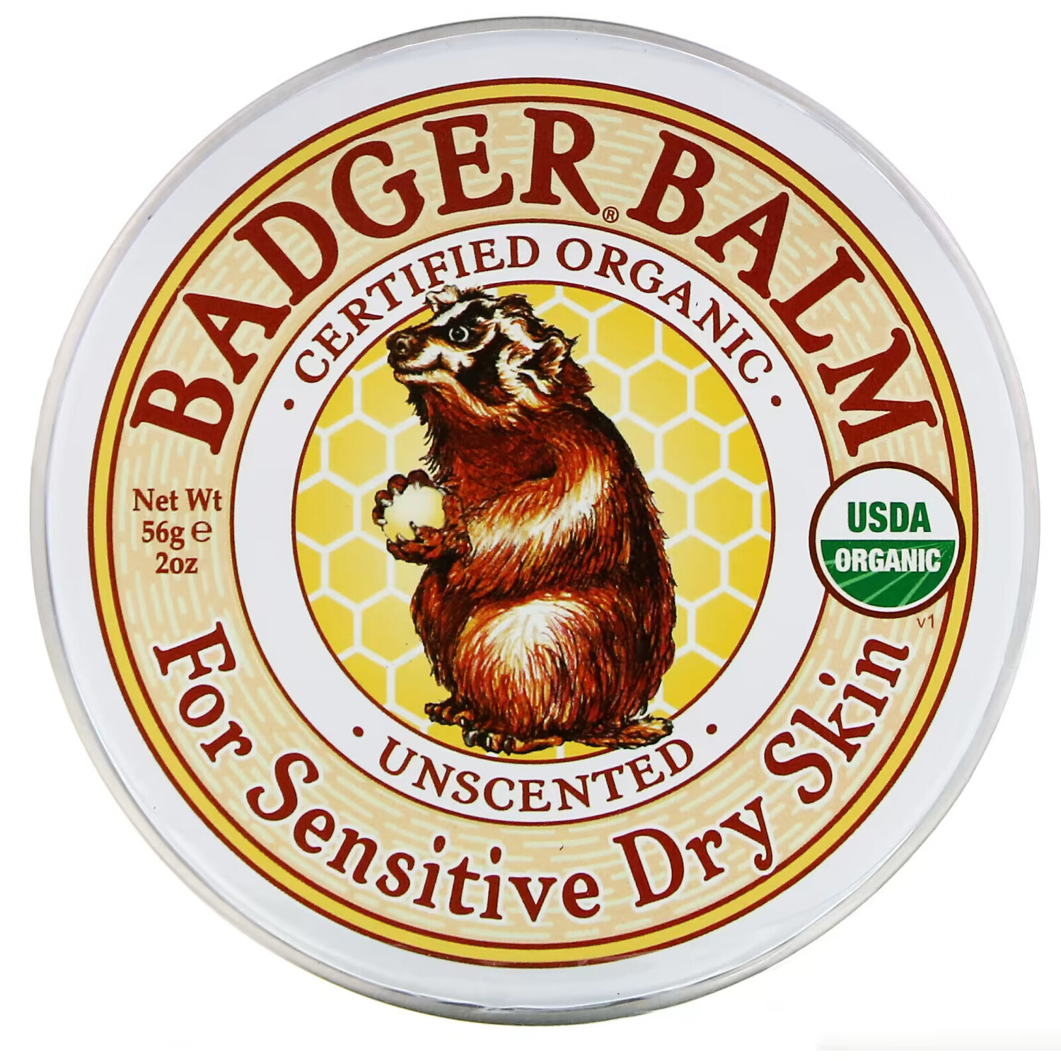 Badger Company, Бальзам Badger, для сухой и чувствительной кожи, без запаха, 56 г
Badger Company, Бальзам Badger, для сухой и чувствительной кожи, без запаха, 56 г