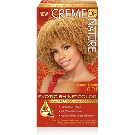 Краска для волос Creme of Nature Exotic Shine Color Ginger Blonde 10.01 
Краска для волос Creme of Nature Exotic Shine Color Ginger Blonde 10.01