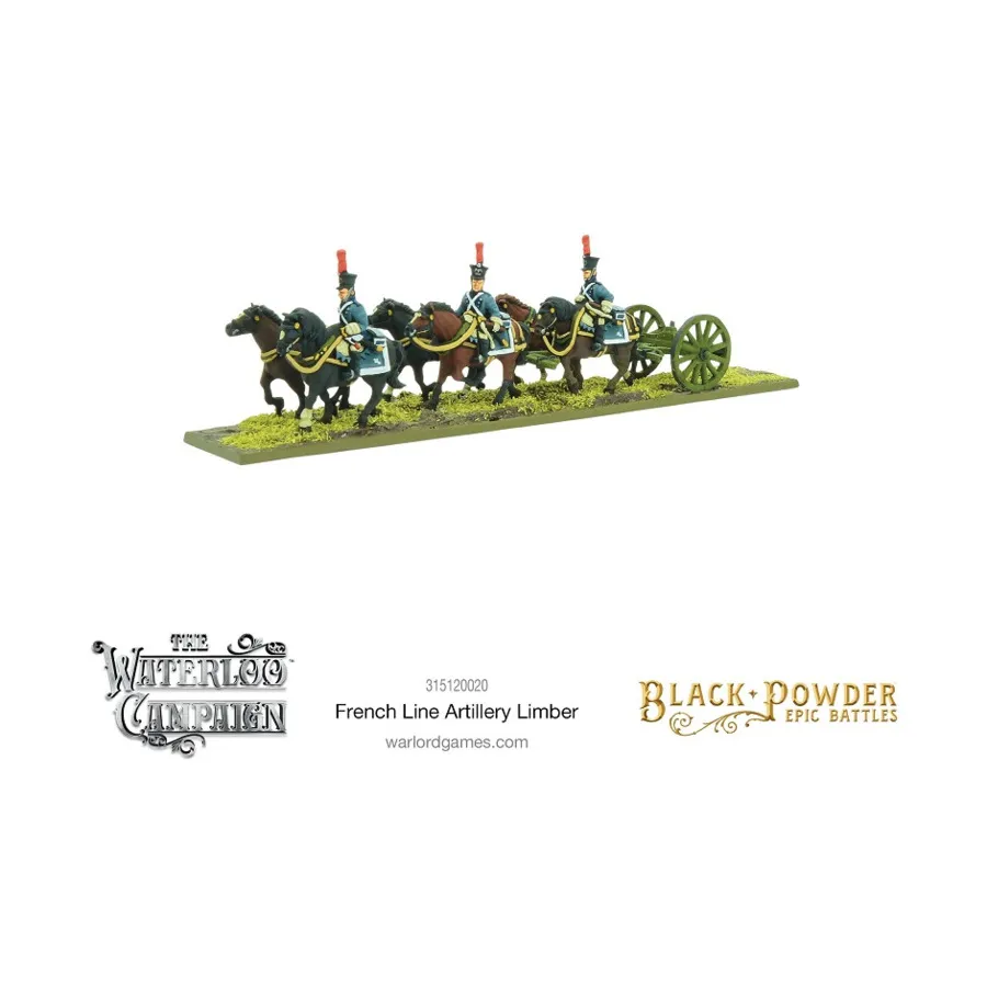 Французский линейный артиллерийский передок, Black Powder - Epic Battles - The Waterloo Campaign (15mm)
Французский линейный артиллерийский передок, Black Powder - Epic Battles - The Waterloo Campaign (15mm)
