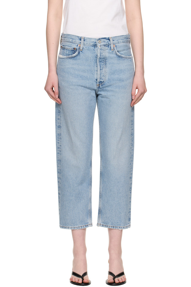 Джинсы 90-х с завышенной талией прямого кроя Agolde, цвет force
Джинсы 90-х с завышенной талией прямого кроя Agolde, цвет force