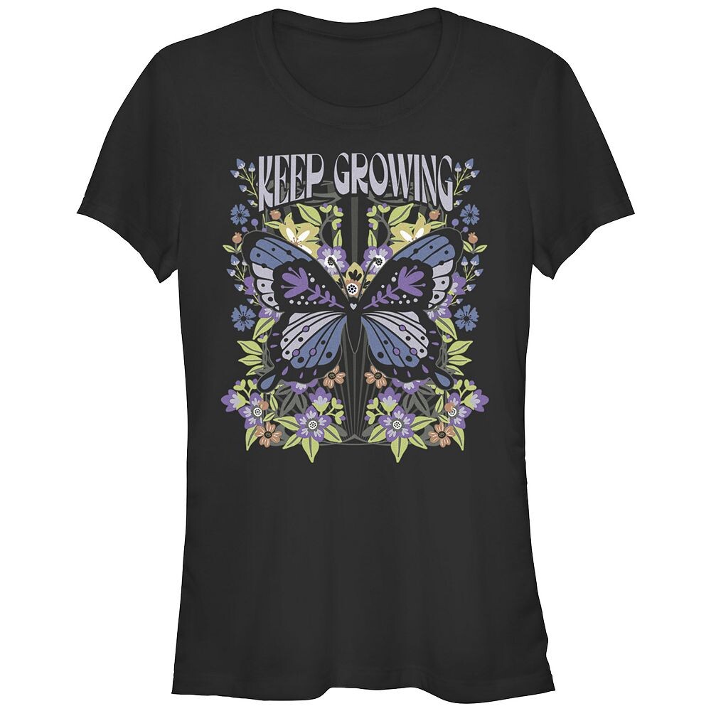 Детская футболка с рисунком Keep Growing Butterfly Flowers Licensed Character, черный
Детская футболка с рисунком Keep Growing Butterfly Flowers Licensed Character, черный