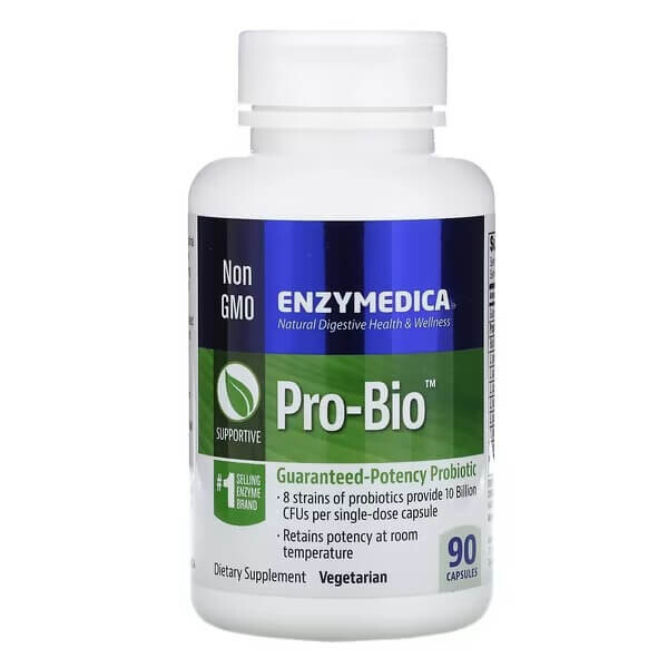 Пробиотик Pro-Bio 90 капсул, Enzymedica
Пробиотик Pro-Bio 90 капсул, Enzymedica
