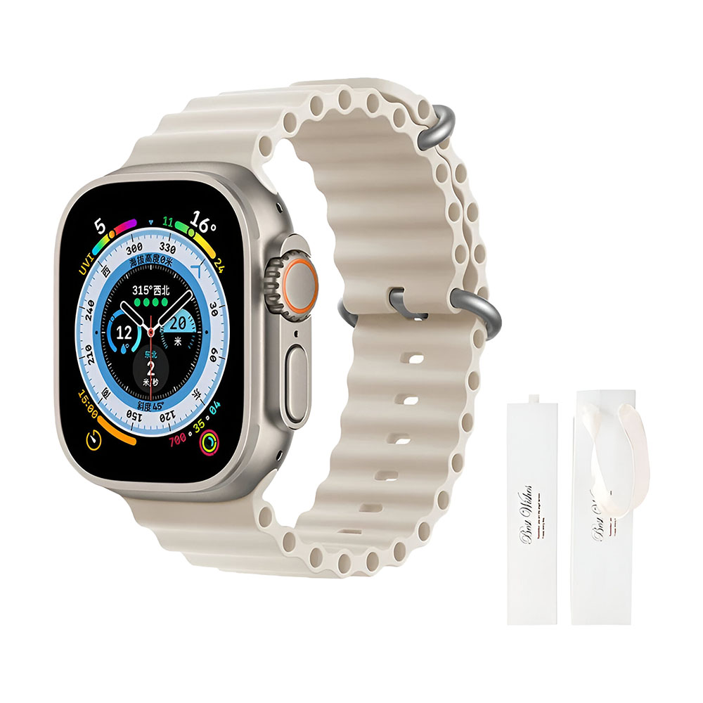 Ремешок Wepro Ocean для часов Apple Watch Series 11, 42 мм, подарочный пакет, бежевый/белый
Ремешок Wepro Ocean для часов Apple Watch Series 11, 42 мм, подарочный пакет, бежевый/белый