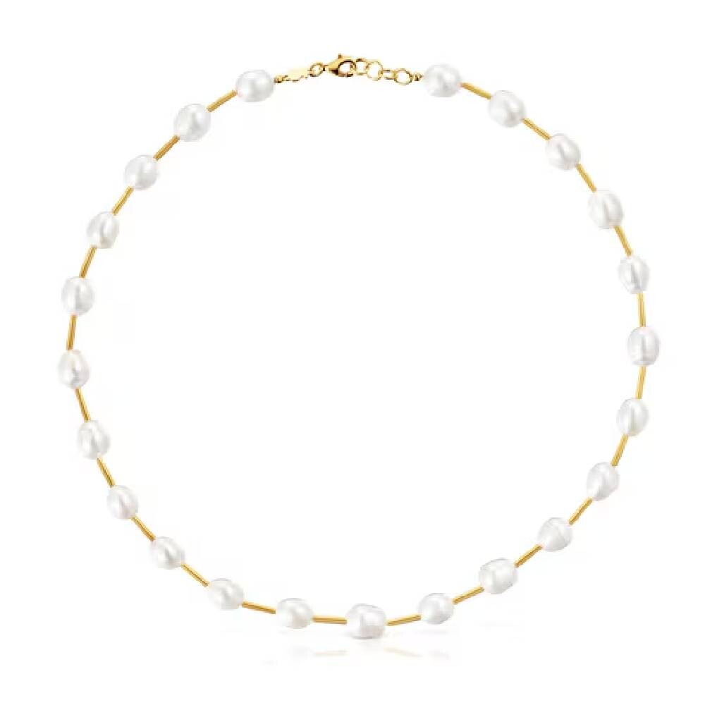 Колье-чокер Tous Tube Cultured Pearls Gloss, позолоченное серебро/жемчуг
Колье-чокер Tous Tube Cultured Pearls Gloss, позолоченное серебро/жемчуг