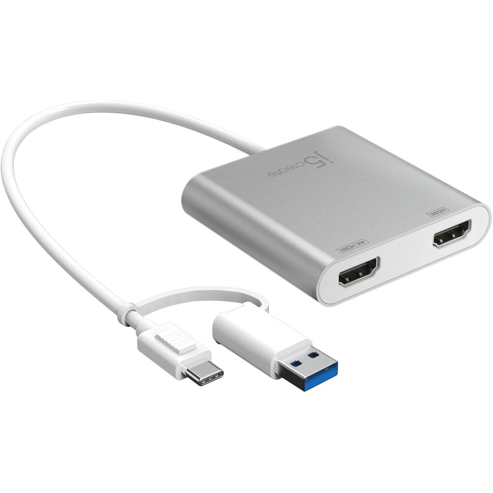j5create USB-C to Dual HDMI Multi-Monitor Adapter JCA365
j5create USB-C to Dual HDMI Multi-Monitor Adapter JCA365