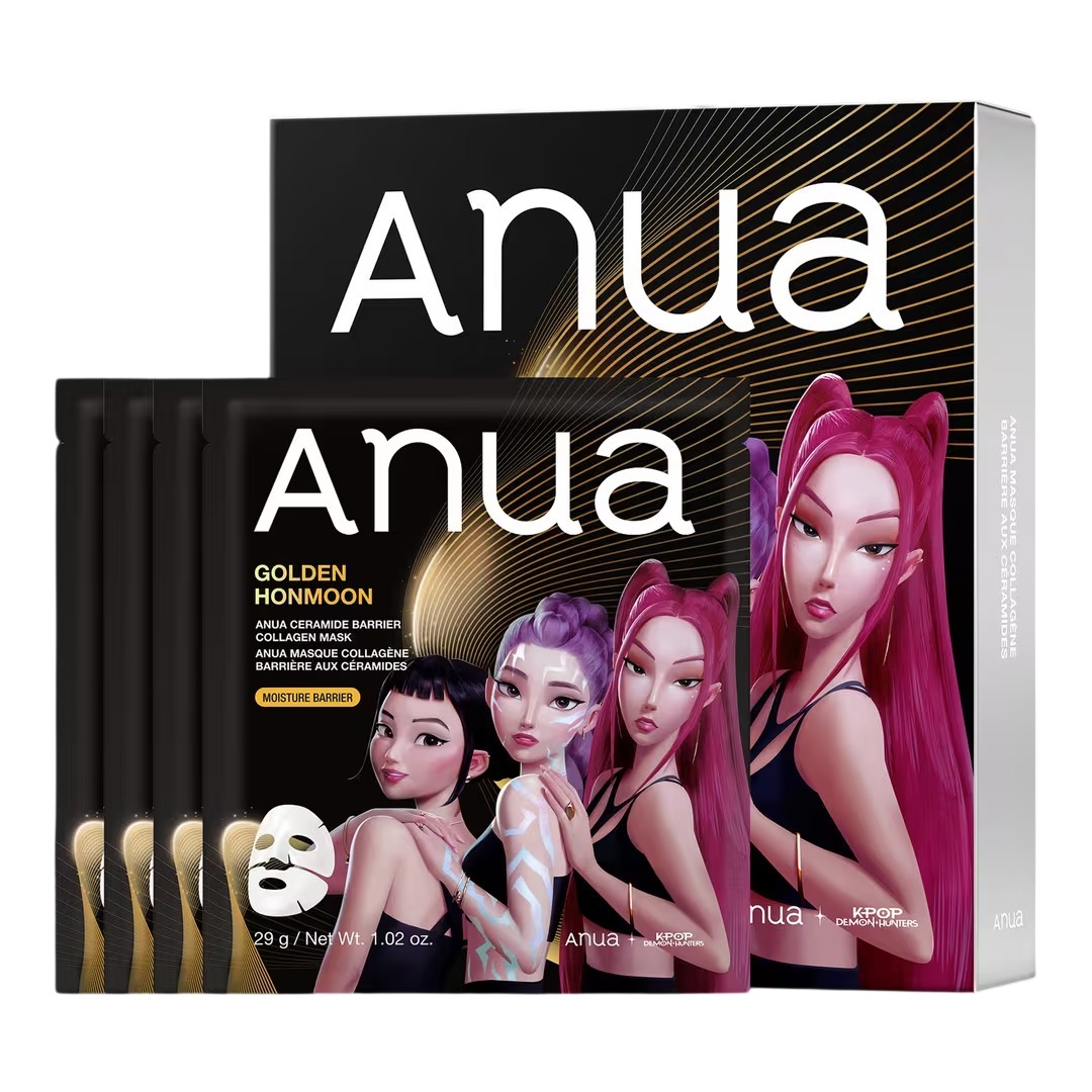 Коллагеновая маска для лица Anua KPop Demon Hunters Ceramide Barrier, 4 шт
Коллагеновая маска для лица Anua KPop Demon Hunters Ceramide Barrier, 4 шт