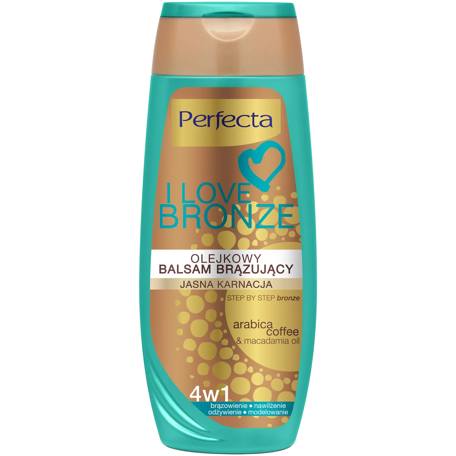 Perfecta I Love Bronze масляный бальзам, постепенно бронзирующий светлую кожу, 250 мл
Perfecta I Love Bronze масляный бальзам, постепенно бронзирующий светлую кожу, 250 мл