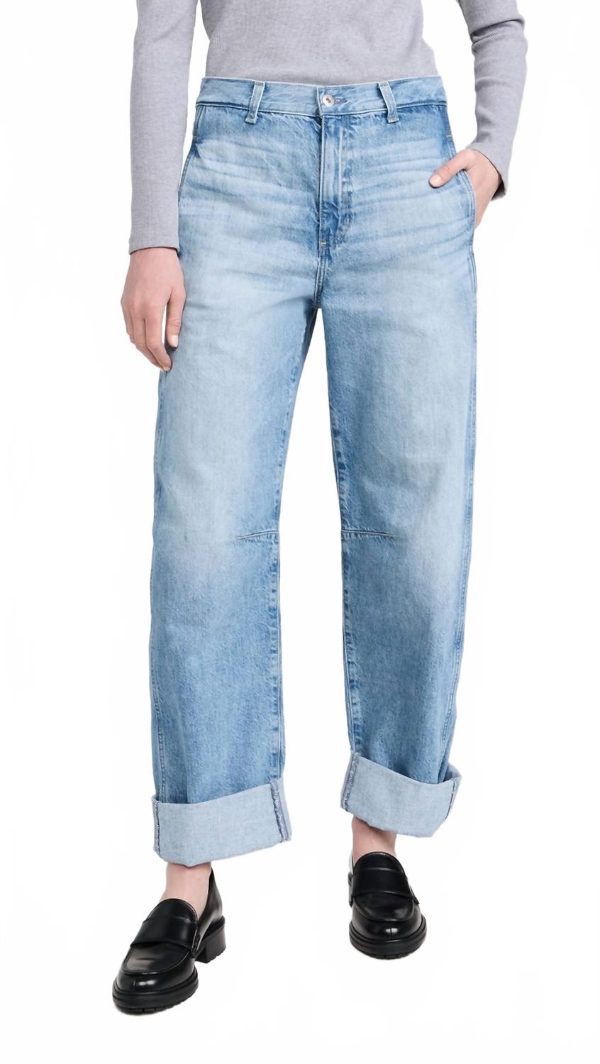 Mercer High-Rise Бочкообразные джинсы в цвете Санторини AG Jeans, Santorini 
Mercer High-Rise Бочкообразные джинсы в цвете Санторини AG Jeans, Santorini