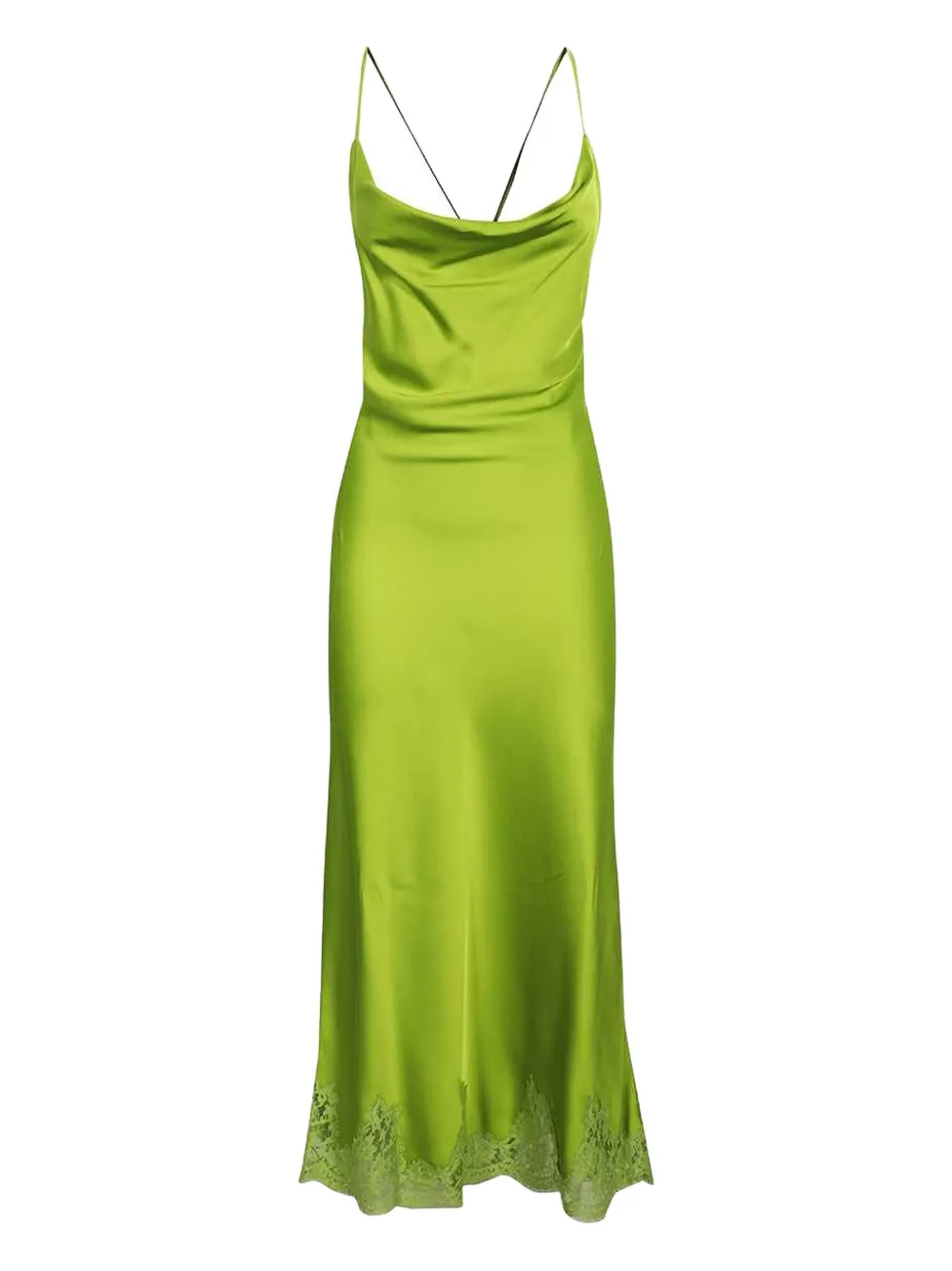Платье миди с воротником-хомутиком и кружевной отделкой Ermanno Scervino, зеленый
Платье миди с воротником-хомутиком и кружевной отделкой Ermanno Scervino, зеленый