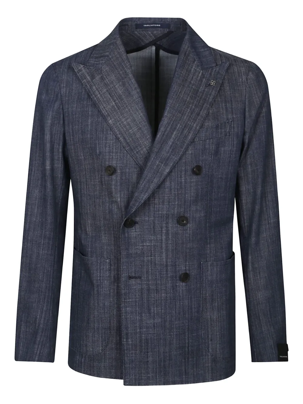Двубортный хлопковый пиджак Tagliatore, синий
Двубортный хлопковый пиджак Tagliatore, синий