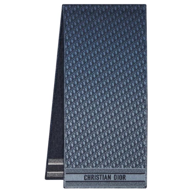 DIOR Шерстяной вязаный шарф женский морской синий, Marine Blue
DIOR Шерстяной вязаный шарф женский морской синий, Marine Blue