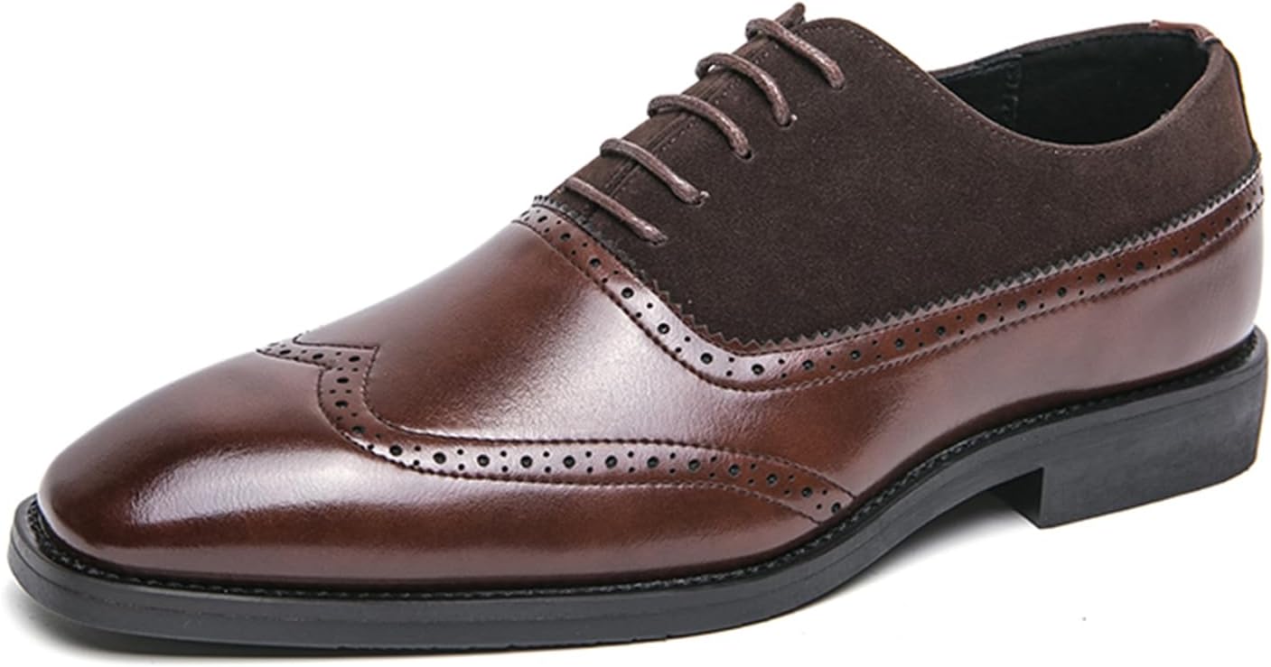Мужские броги с шнуровкой, классические оксфорды с крыльями и носком, дерби, модная деловая формальная обувь из кожи Abborora, коричневый
Мужские броги с шнуровкой, классические оксфорды с крыльями и носком, дерби, модная деловая формальная обувь из кожи Abborora, коричневый