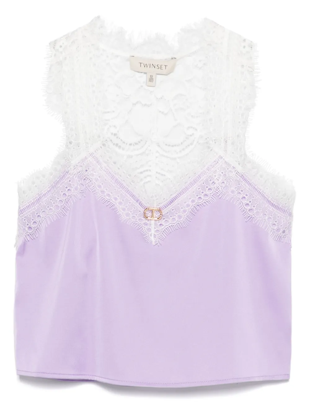 Топ с кружевной отделкой TWINSET Kids, фиолетовый
Топ с кружевной отделкой TWINSET Kids, фиолетовый