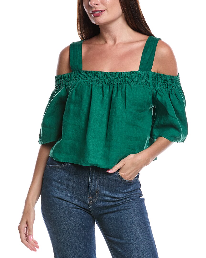 Nation LTD Esme Смокинговая блузка из льна, зеленый
Nation LTD Esme Смокинговая блузка из льна, зеленый