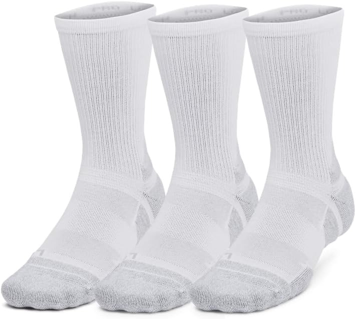 Носки унисекс для взрослых Under Armour Performance Tech Pro Crew (3 шт.), (100) White/White/Mod Gray
Носки унисекс для взрослых Under Armour Performance Tech Pro Crew (3 шт.), (100) White/White/Mod Gray