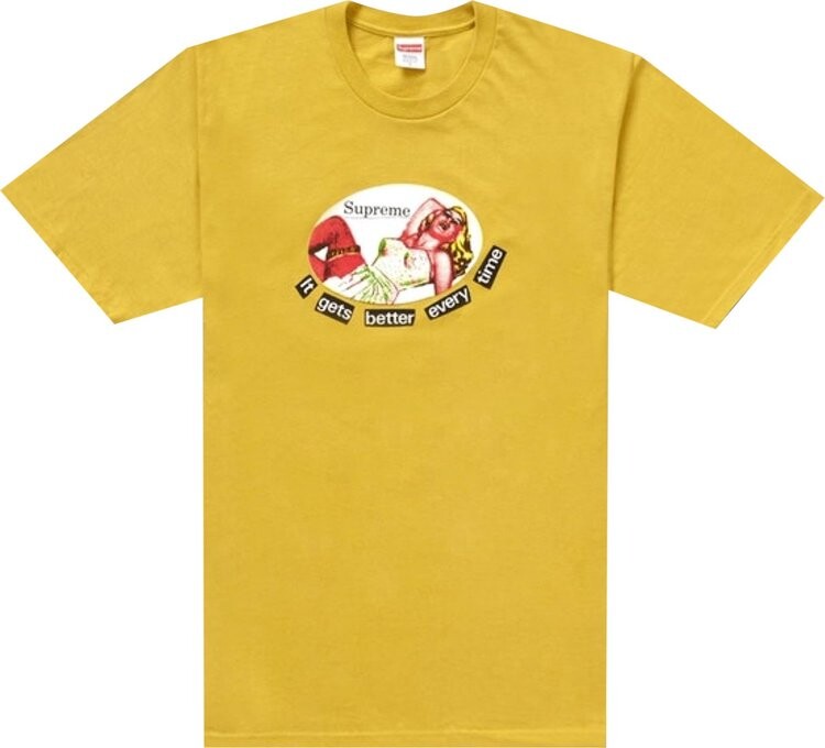 Футболка Supreme It Gets Better Every Time Tee 'Acid Yellow', желтый
Футболка Supreme It Gets Better Every Time Tee 'Acid Yellow', желтый