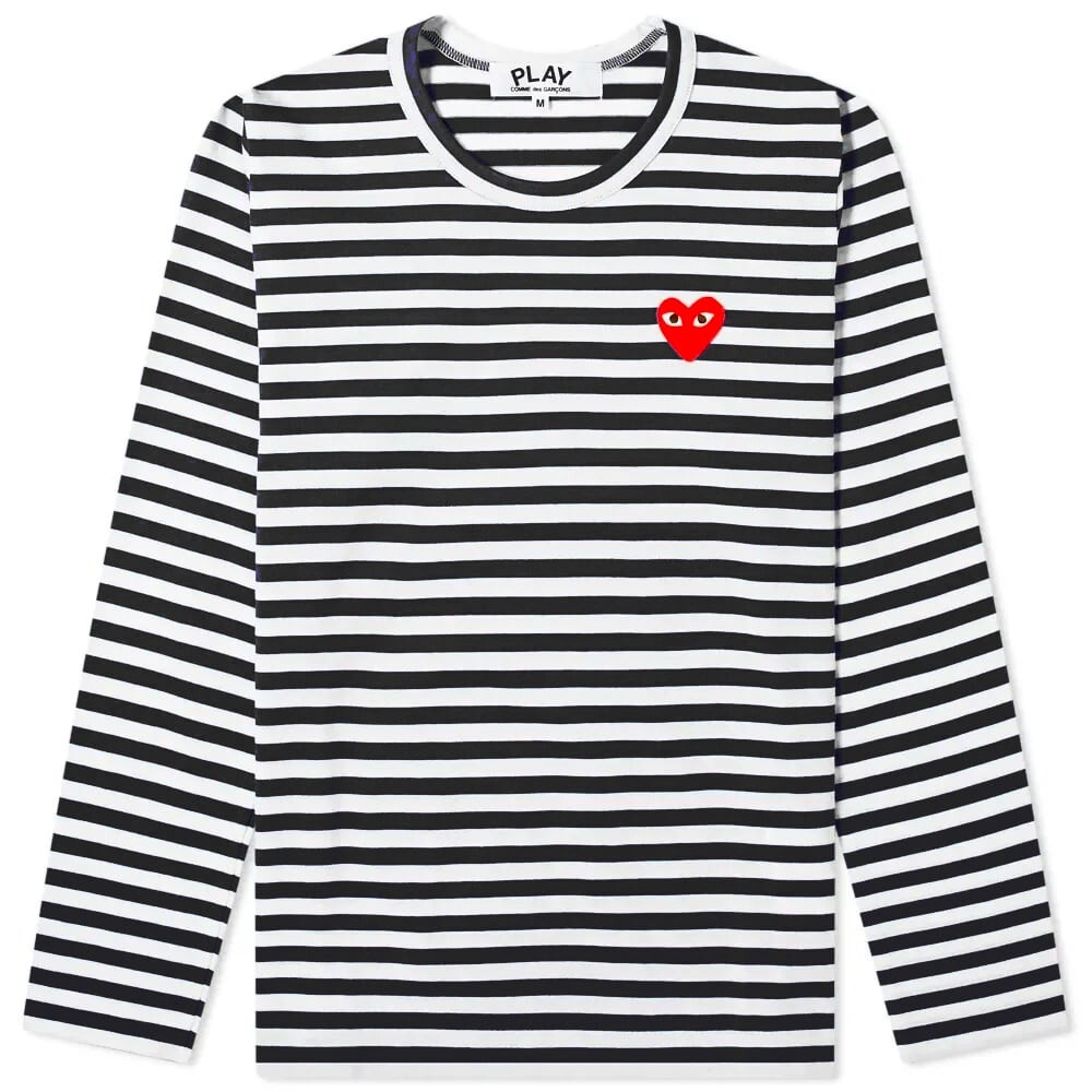 Футболка Comme des Garcons Play Women's Long Sleeve Heart Logo Stripe, Серый, Футболка Comme des Garcons Play Women's Long Sleeve Heart Logo Stripe
Футболка Comme des Garcons Play Women's Long Sleeve Heart Logo Stripe, Серый, Футболка Comme des Garcons Play Women's Long Sleeve Heart Logo Stripe