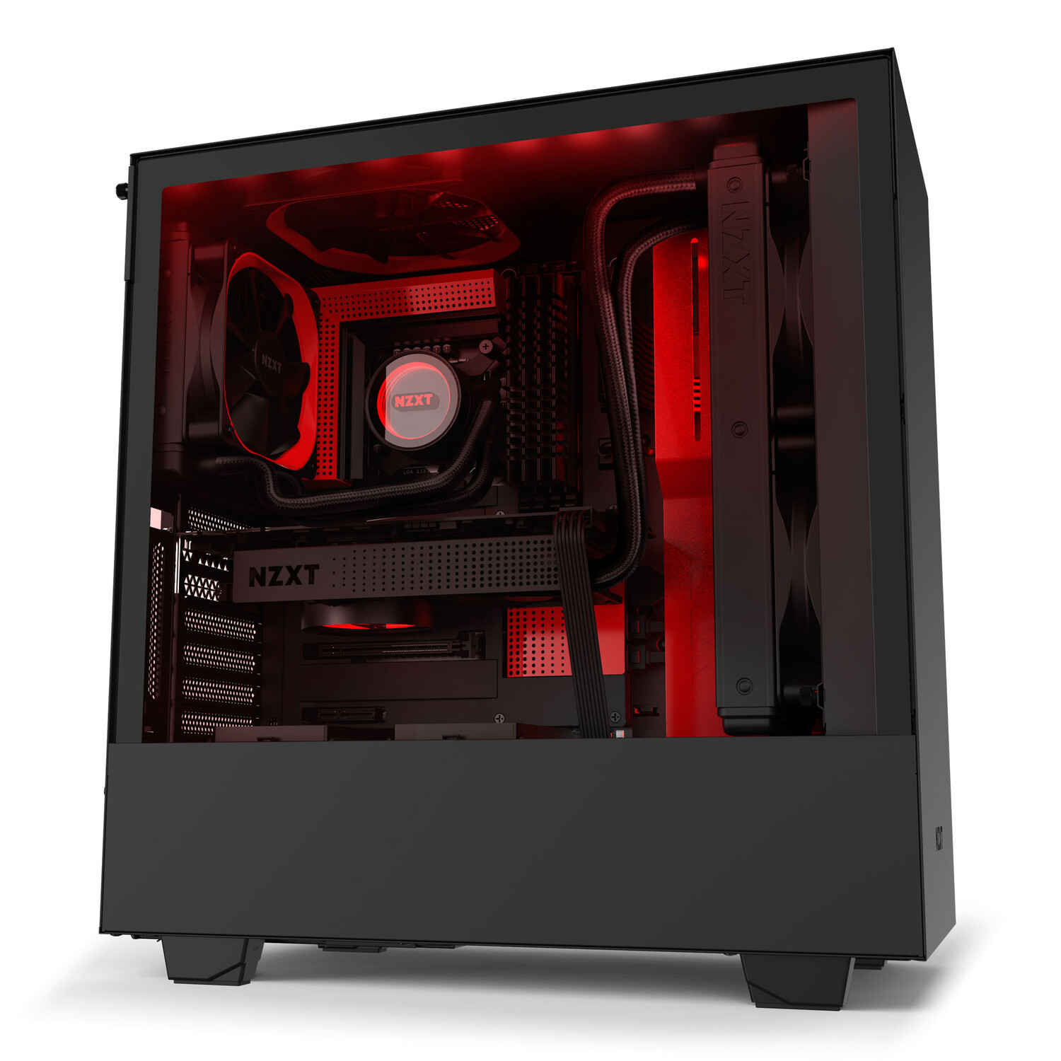 Корпус NZXT H510i, Mid Tower, черный/красный
Корпус NZXT H510i, Mid Tower, черный/красный