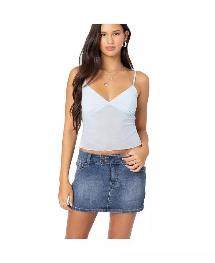 Женская майка Serafina из прозрачной сетки Edikted, синий
Женская майка Serafina из прозрачной сетки Edikted, синий