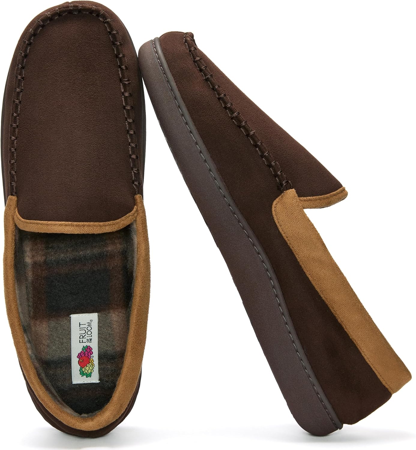 Мужские домашние тапочки Fruit of the Loom с эффектом памяти, для дома и улицы - мягкие уютные тапочки из микрозамши, теплые домашние тапочки, размеры 7-14, коричневый
Мужские домашние тапочки Fruit of the Loom с эффектом памяти, для дома и улицы - мягкие уютные тапочки из микрозамши, теплые домашние тапочки, размеры 7-14, коричневый