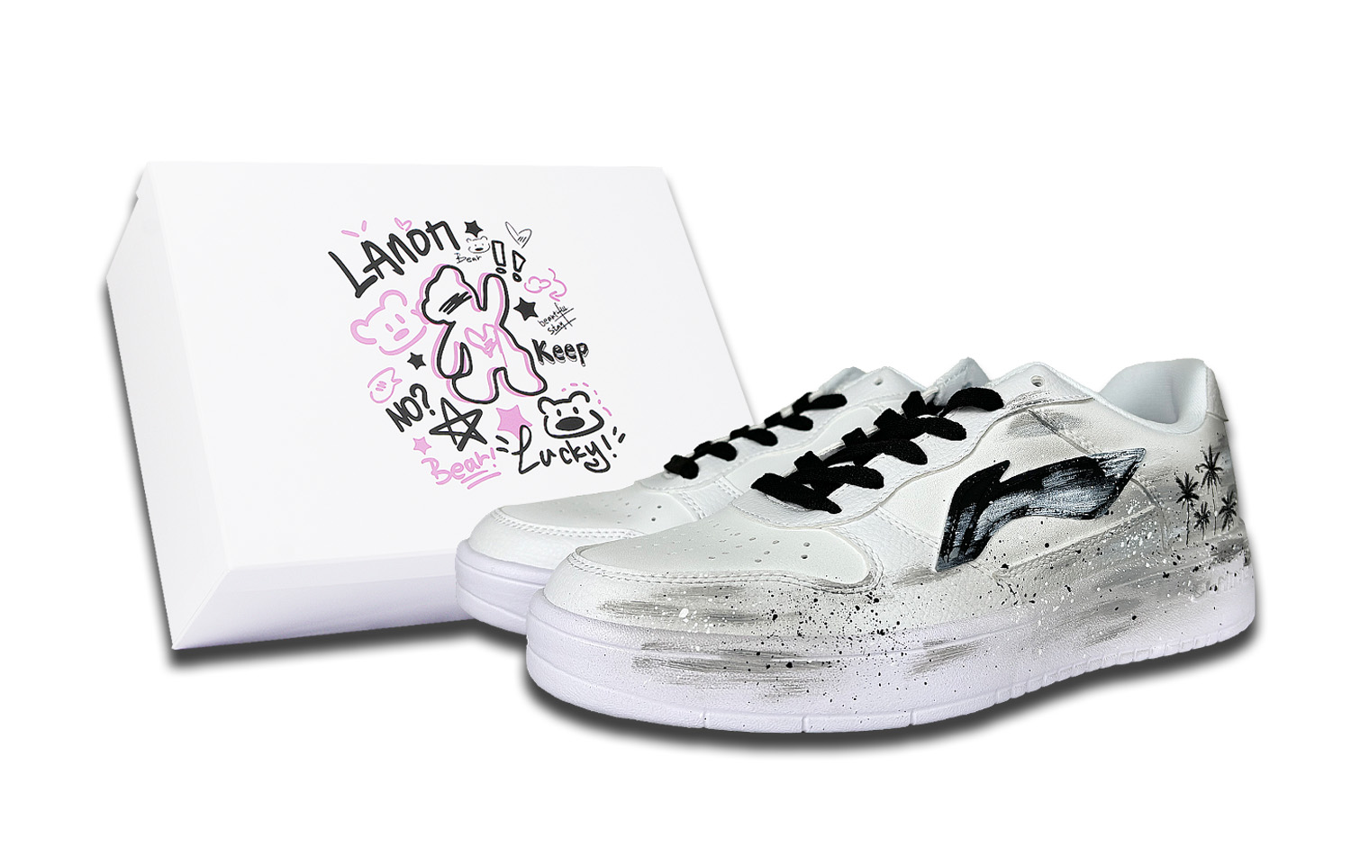 LINING Противоскользящие износостойкие низкие скейтерские кеды мужские Black White
LINING Противоскользящие износостойкие низкие скейтерские кеды мужские Black White