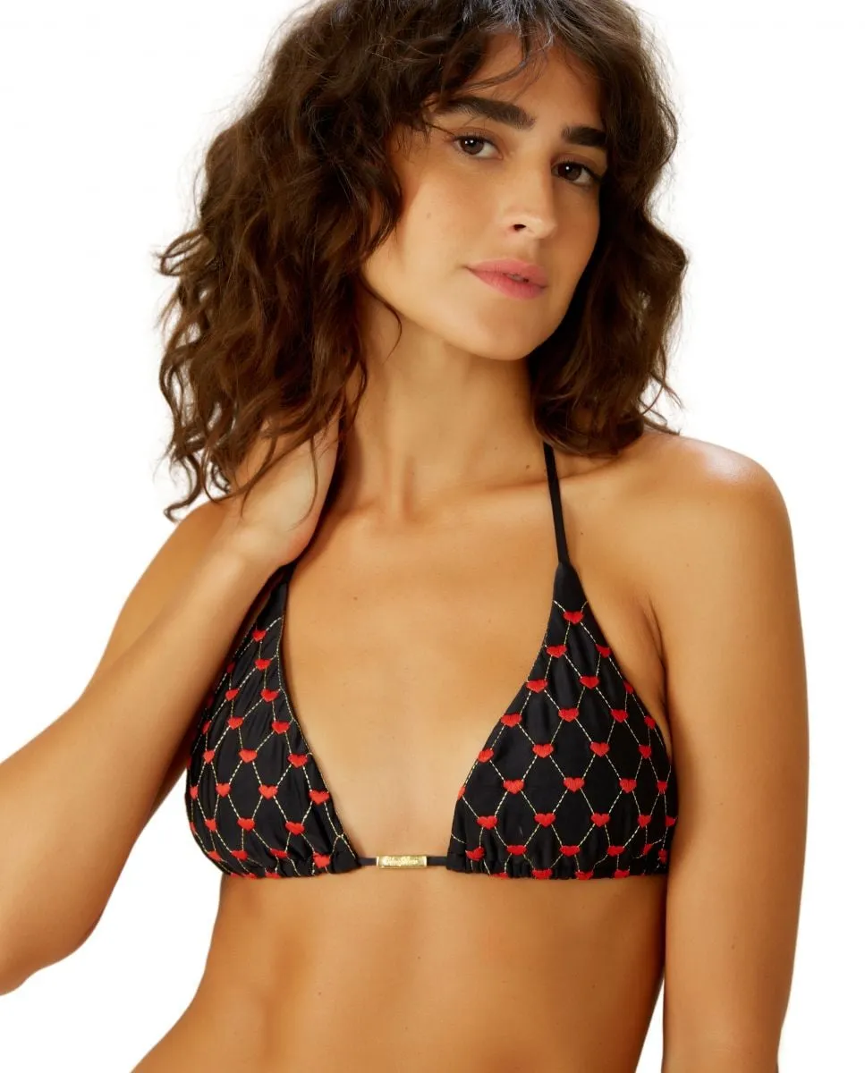 Верх бикини с треугольными чашечками и принтом Blueman, черный
Верх бикини с треугольными чашечками и принтом Blueman, черный