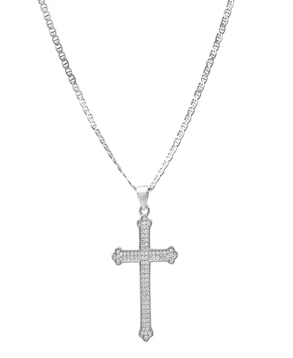 Мужское ожерелье с подвеской-крестом из стерлингового серебра с имитацией бриллиантов Steeltime, silver
Мужское ожерелье с подвеской-крестом из стерлингового серебра с имитацией бриллиантов Steeltime, silver