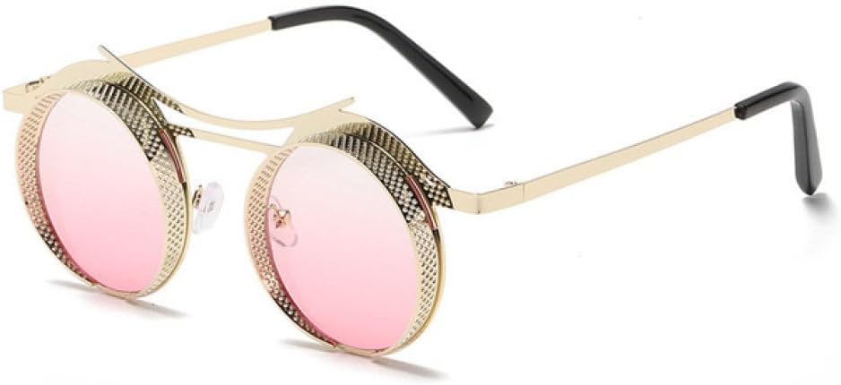 Круглые солнцезащитные очки в стиле стимпанк для женщин и мужчин, с металлической сеткой, с индивидуальным дизайном, женские очки-маска с защитой от УФ-излучения UV400 WNCKSQ, C4gold-pink
Круглые солнцезащитные очки в стиле стимпанк для женщин и мужчин, с металлической сеткой, с индивидуальным дизайном, женские очки-маска с защитой от УФ-излучения UV400 WNCKSQ, C4gold-pink