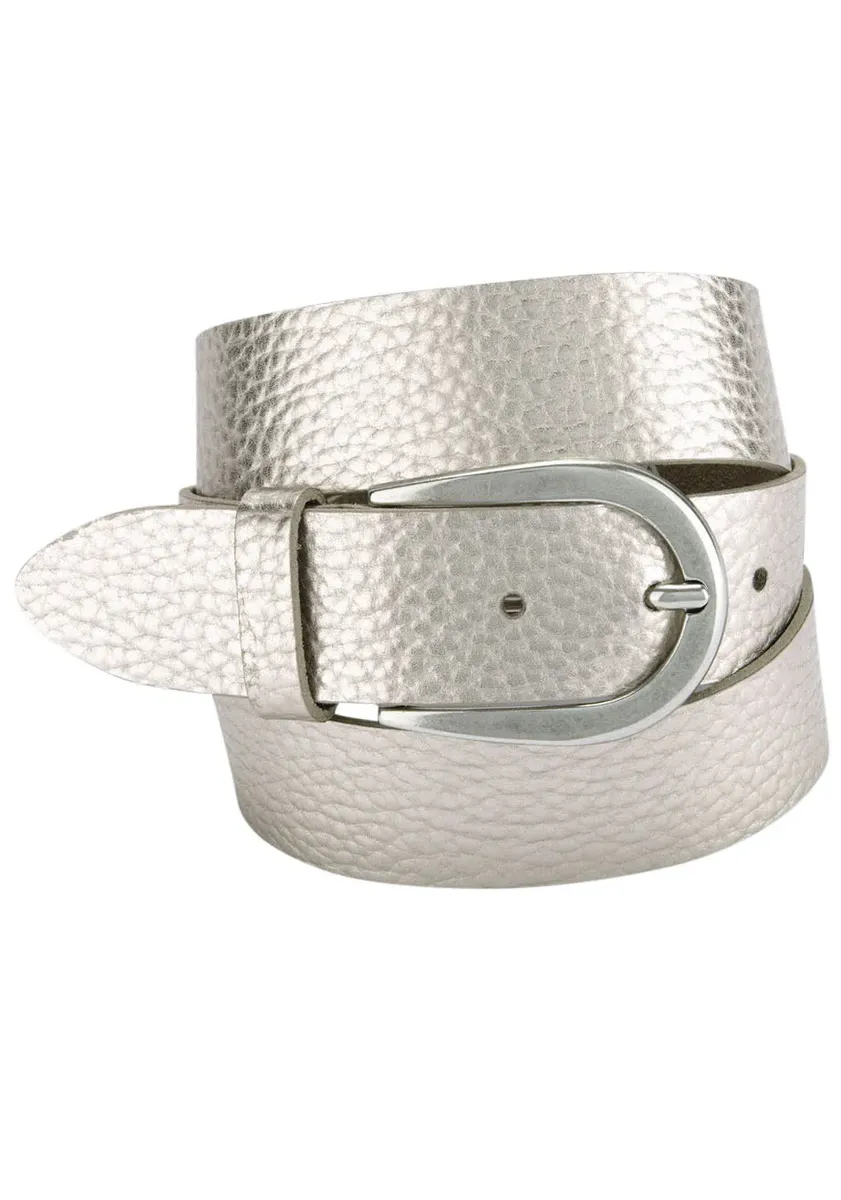 Кожаный ремень BERND GÖTZ с металлическим эффектом лунного света, цвет Goldfarben 
Кожаный ремень BERND GÖTZ с металлическим эффектом лунного света, цвет Goldfarben