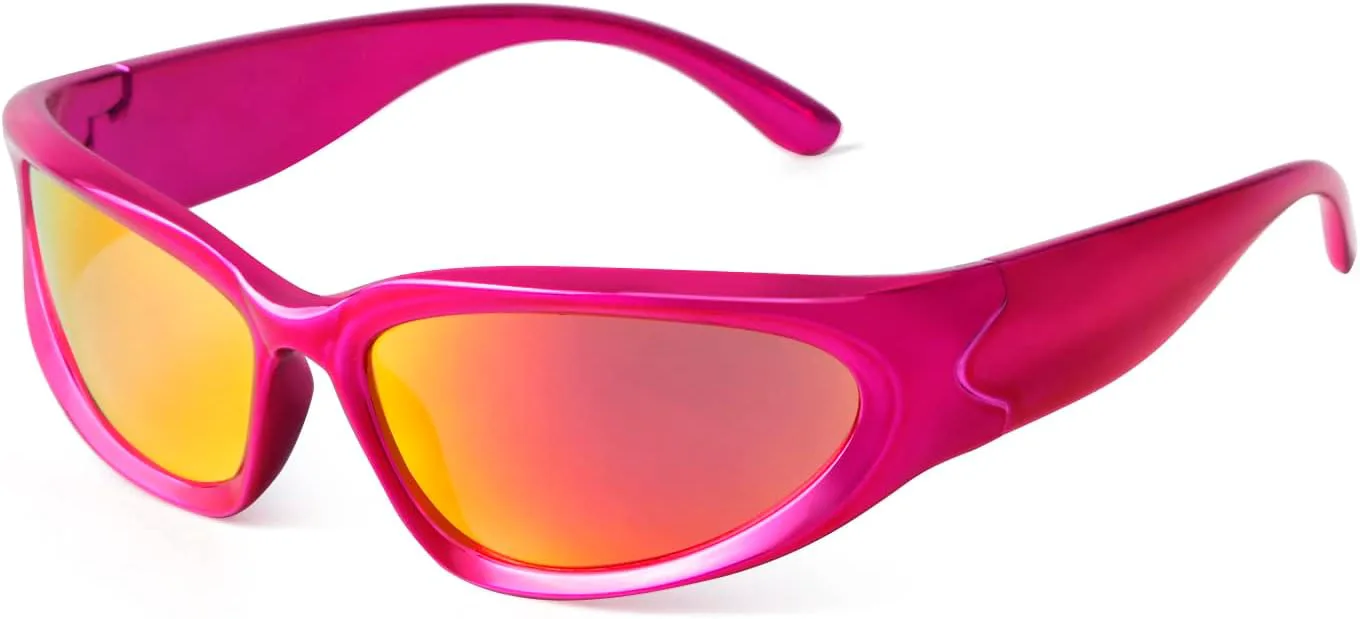 ADE WU Модные солнцезащитные очки с обтекаемой формой для женщин и мужчин, стильные, в духе 2000-х, овальные, футуристические, для рейв-вечеринок, Hot Pink
ADE WU Модные солнцезащитные очки с обтекаемой формой для женщин и мужчин, стильные, в духе 2000-х, овальные, футуристические, для рейв-вечеринок, Hot Pink