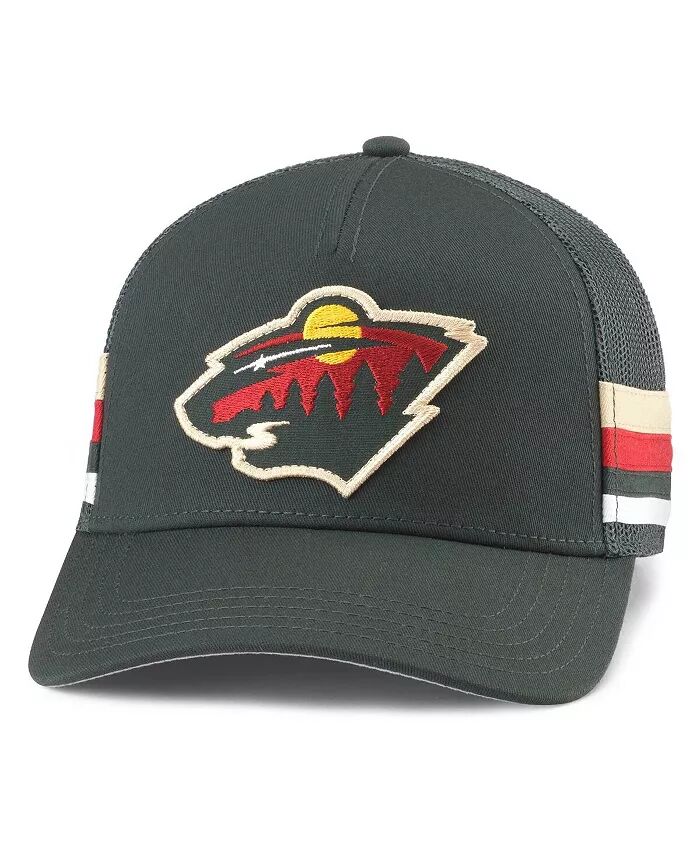Мужская зеленая кепка Minnesota Wild HotFoot Stripes Trucker Adjustable American Needle
Мужская зеленая кепка Minnesota Wild HotFoot Stripes Trucker Adjustable American Needle