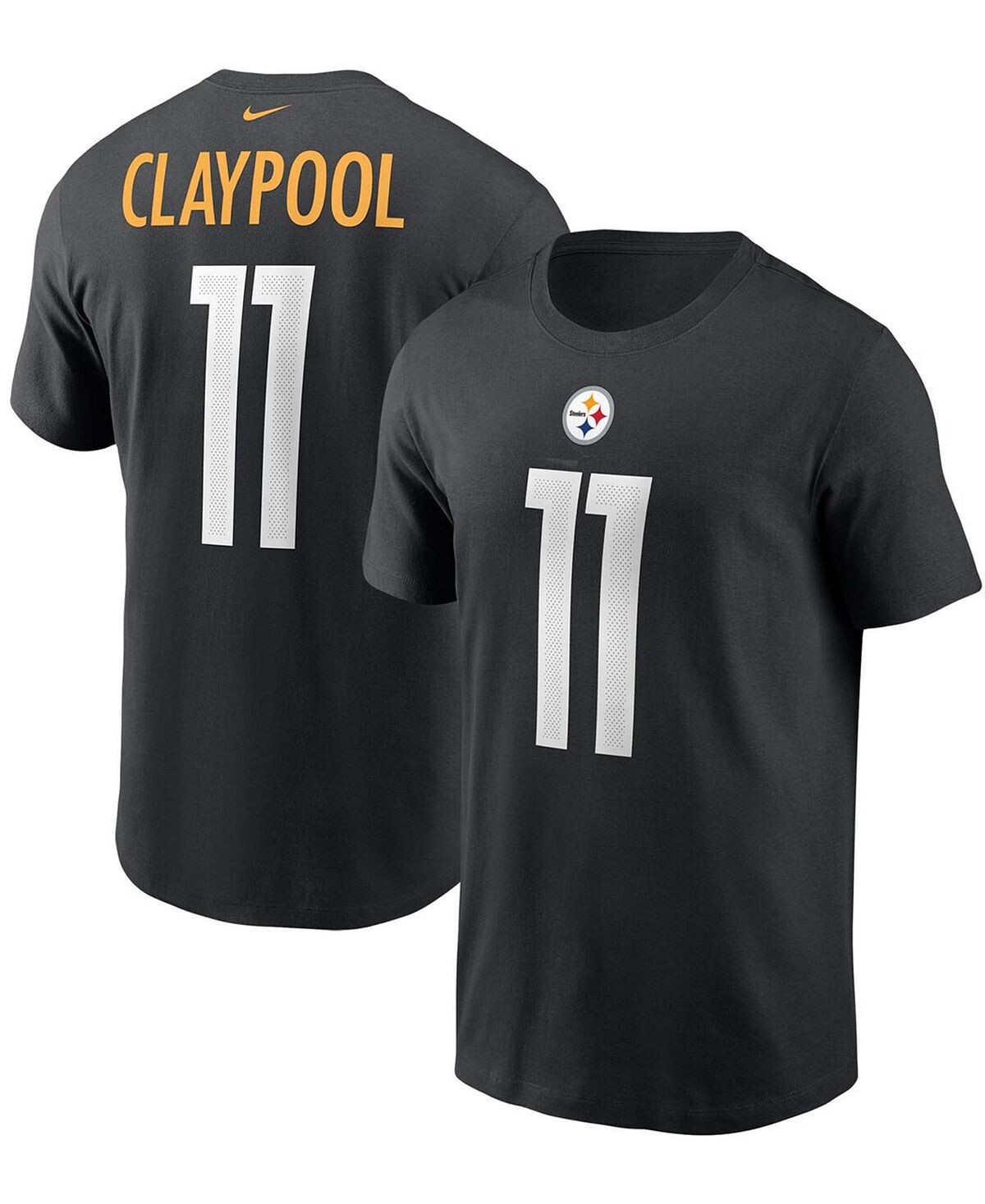 Мужская футболка chase claypool black pittsburgh steelers с именем и номером Nike, черный
Мужская футболка chase claypool black pittsburgh steelers с именем и номером Nike, черный