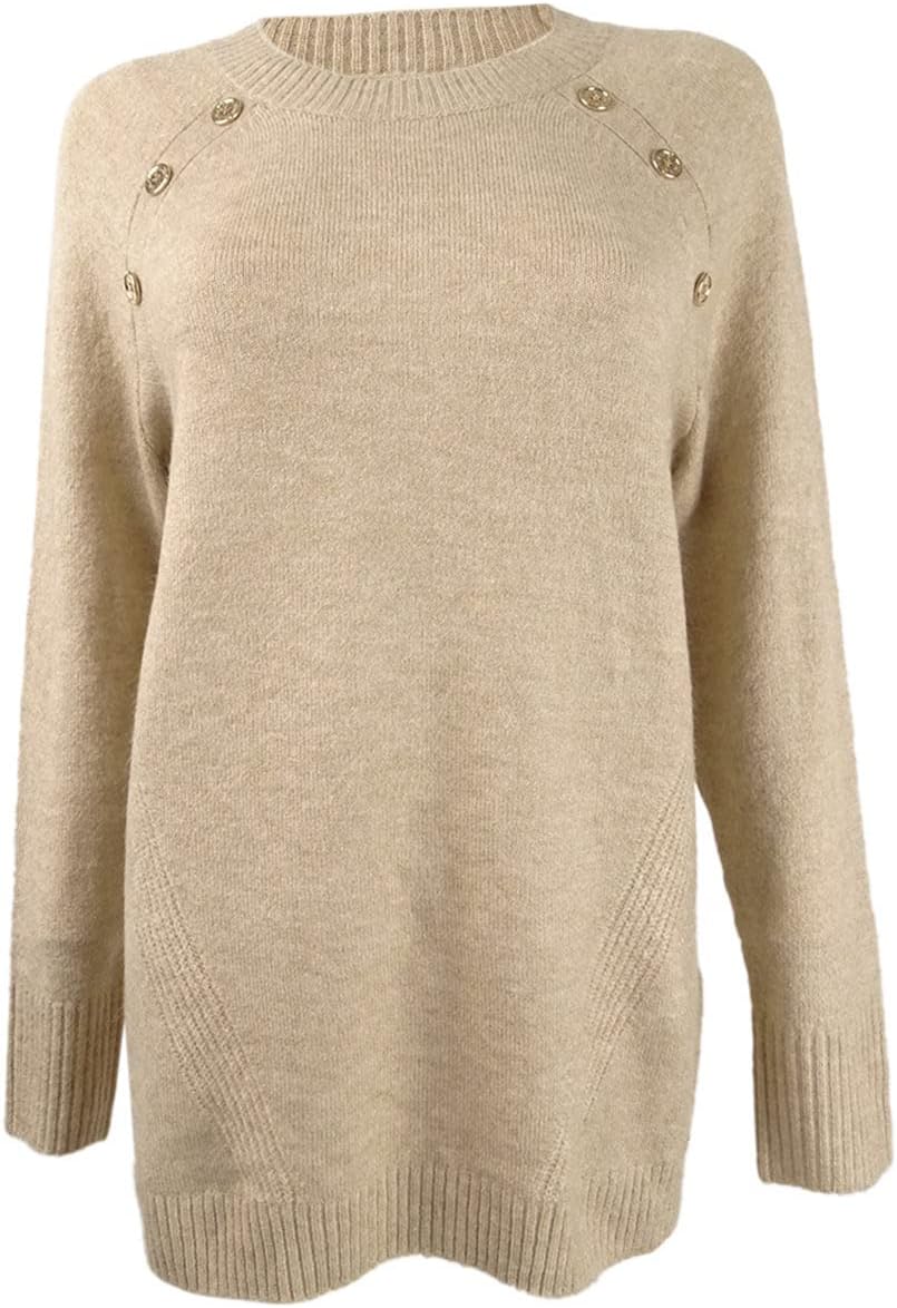 Женский свитер Calvin Klein с круглым вырезом, отделкой в рубчик и пуговицами, розовый, Brown
Женский свитер Calvin Klein с круглым вырезом, отделкой в рубчик и пуговицами, розовый, Brown