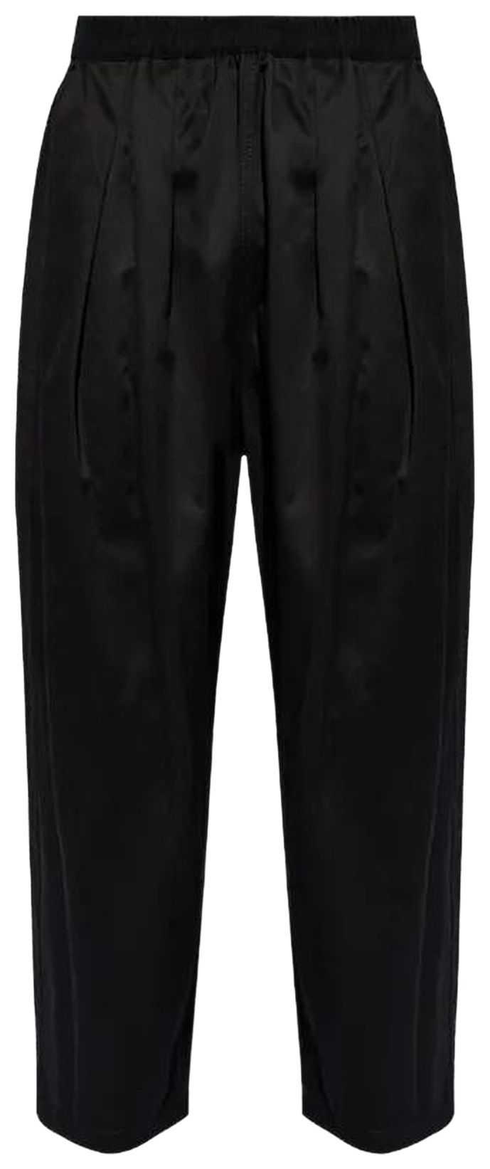 Брюки с плиссировкой и покрытием от Maison Margiela, черные
Брюки с плиссировкой и покрытием от Maison Margiela, черные