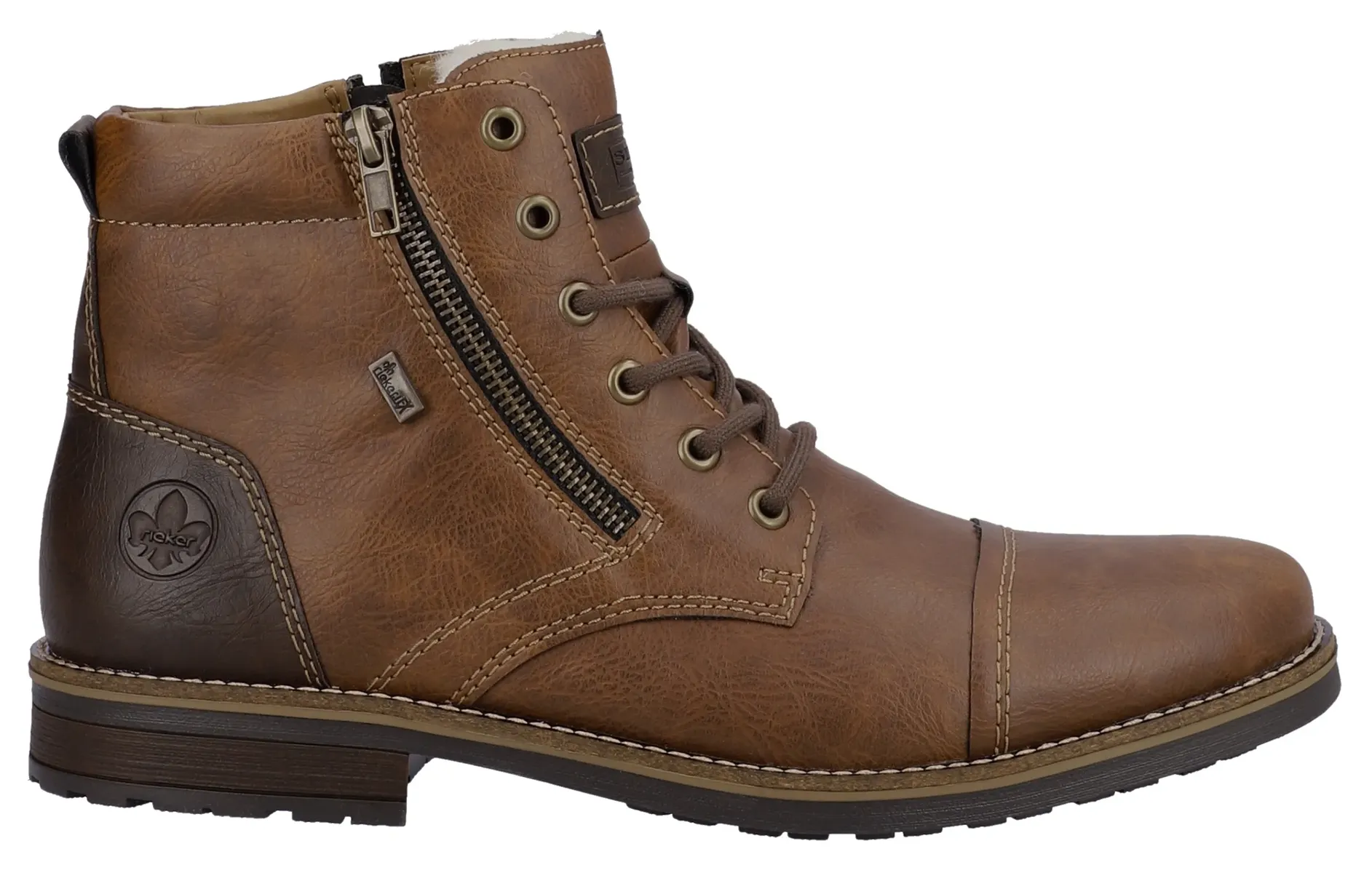 Зимние ботильоны Rieker, ботинки на шнуровке, зимние ботинки на двух практичных молниях, коричневый
Зимние ботильоны Rieker, ботинки на шнуровке, зимние ботинки на двух практичных молниях, коричневый