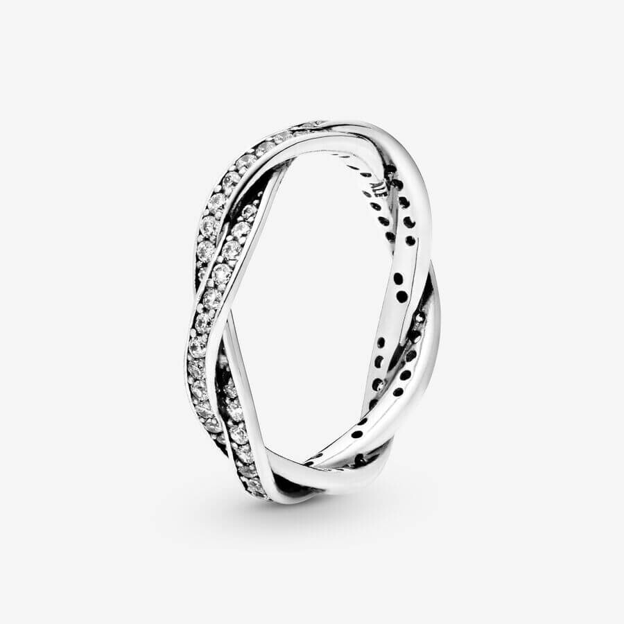 Кольцо Pandora Timeless Sparkling Twisted Lines, серебро
Кольцо Pandora Timeless Sparkling Twisted Lines, серебро