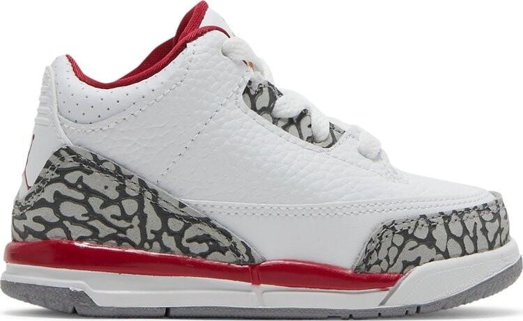 Кроссовки Air Jordan 3 Retro TD Cardinal Red, белый
Кроссовки Air Jordan 3 Retro TD Cardinal Red, белый